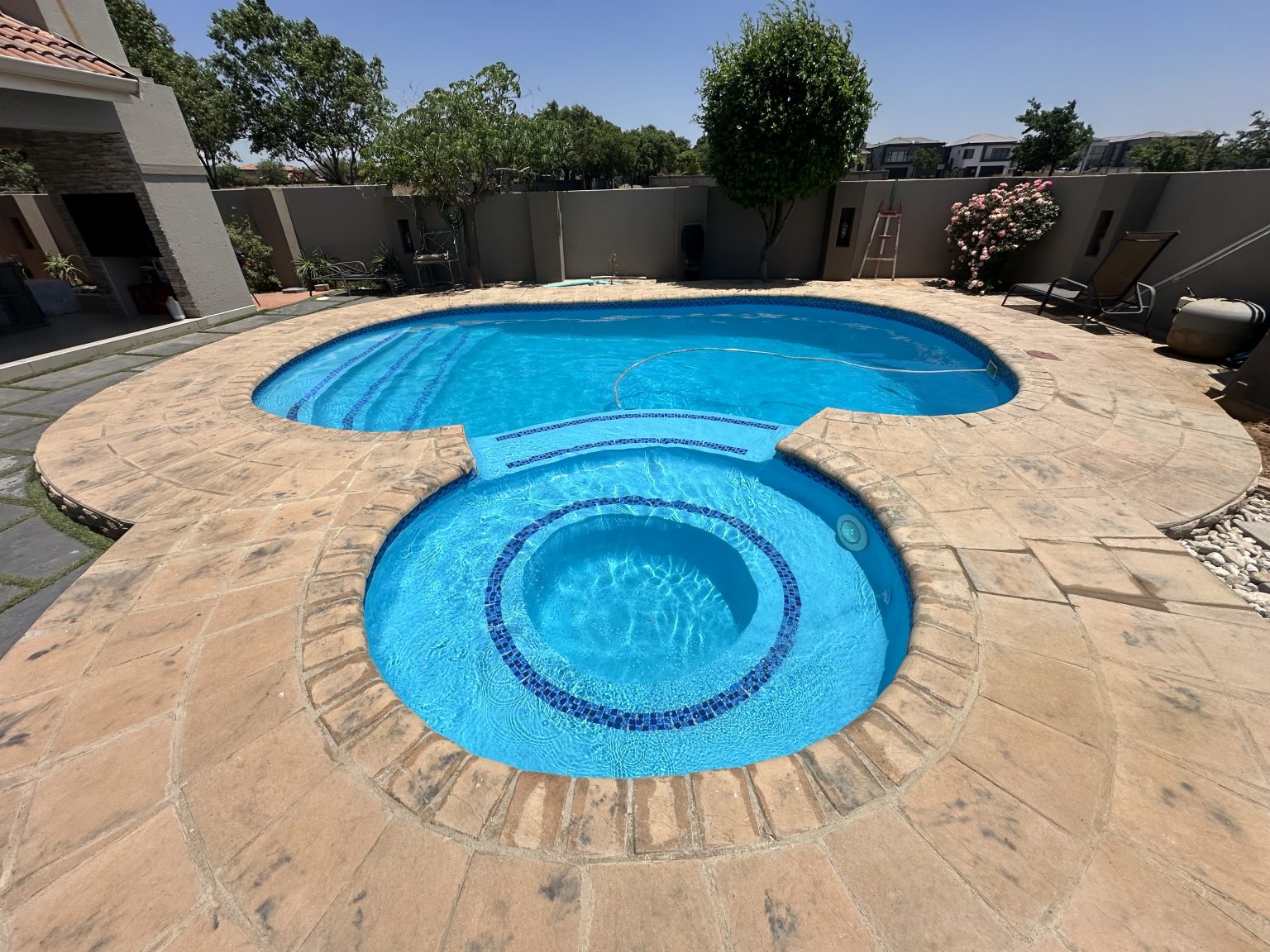Paving & Pool Renovation before renovation